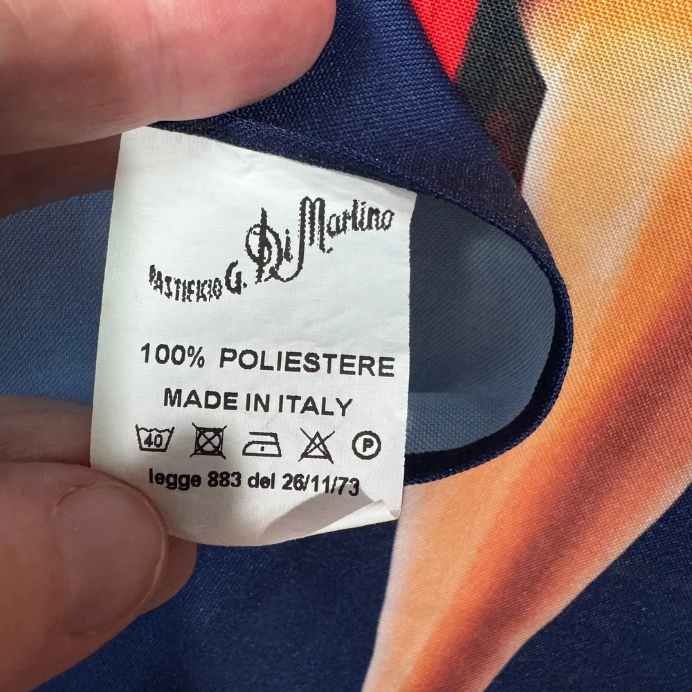 Pastificio Di Martino Pin-Up Girl Apron in Blue Color Size‎ O/S Made In Italy